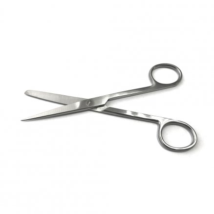 Ножиці з одним гострим кінцем по Standard, операційні, прямі. Довжина 14,5 см